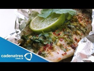 Receta para preparar pescado al vapor con cebollitas y jengibre. Receta de pescado