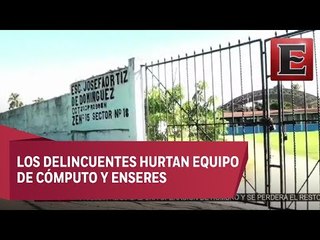 Ladrones roban en escuela de Tabasco