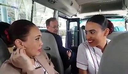 Thai Air Hostess Making Fun Of Newcastle GEORDIE Accent
