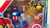 América Vengadores Capitán derrotas escarcha gigante héroe casco hierro hombre súper el en Mashers thor