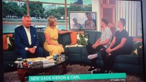 Hollyoaks star Kieron & carl on this morning 2017