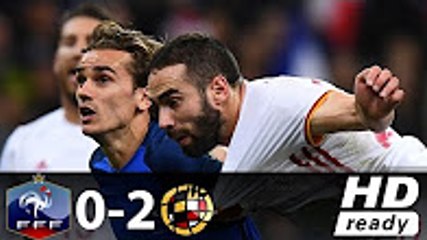 France vs Spain 0-2 All Goals & Highlights - International Friendly 2017 HD