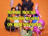 MINNIE MOUSE POISONS MOANA ON HER WEDDING   SPIDERMAN BARBIE ANNA SKYE DISNEY Toys Kids Video