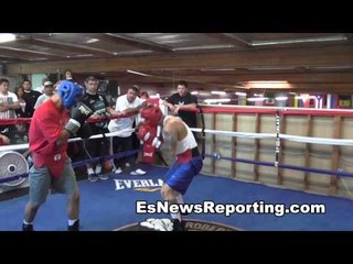Marcos Maidana vs Mikey Garcia Sparring - esnews boxing