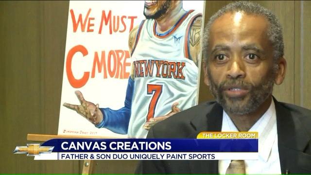 Virginia Father-Son Duo Uniquely Paint Sports Athletes