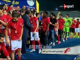 شاهد كاملا احتفالية وتسليم درع الدوري 39 كاملا مراسم واحتفال  ادارة ولاعبو الأهلي