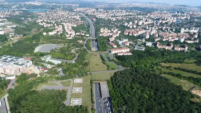 Fsm Köprüsü İstikameti Bayram Trafiği Havadan Görüntülendi