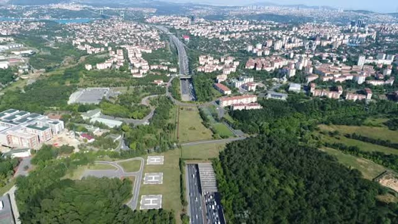 Fsm Köprüsü İstikameti Bayram Trafiği Havadan Görüntülendi