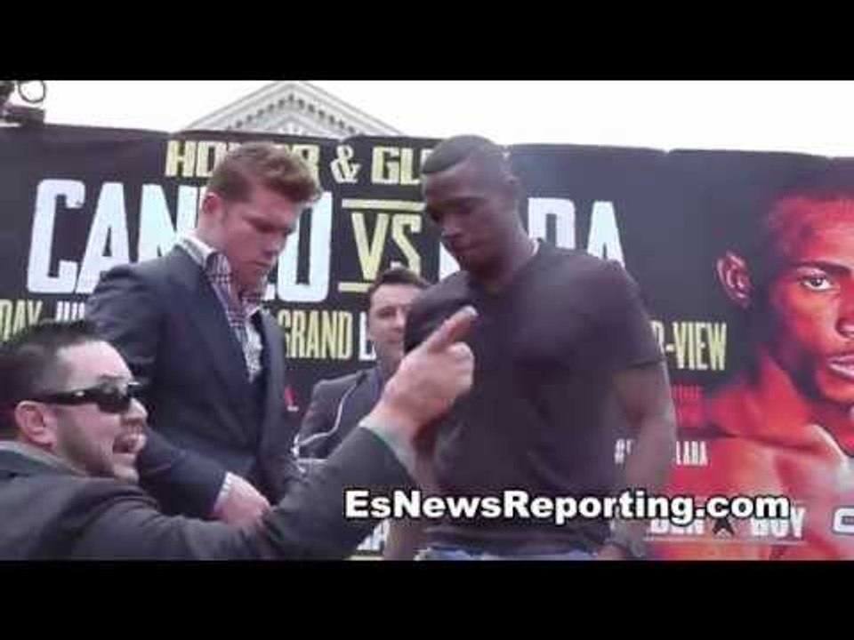 Saul "Canelo" Alvarez vs. Erislandy Lara Face Off Full HD - esnews boxing