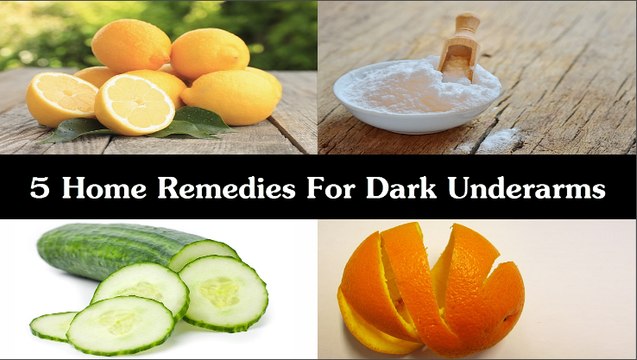 5 Home Remedies For Dark Underarms