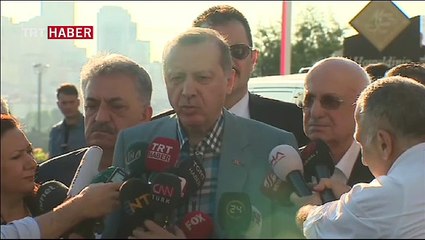 Cumhurbaşkanı Erdoğan bayram namazı sonrası konuştu