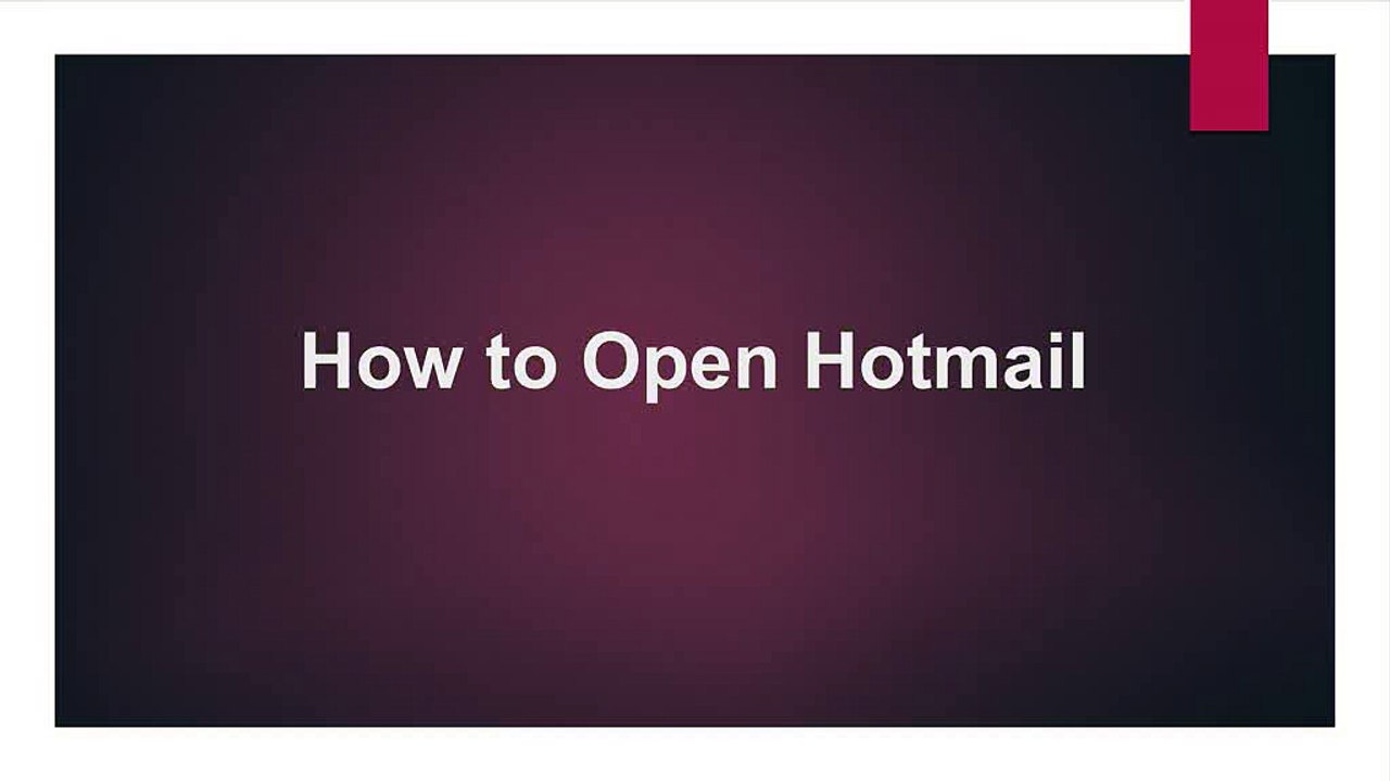 How to Open Hotmail