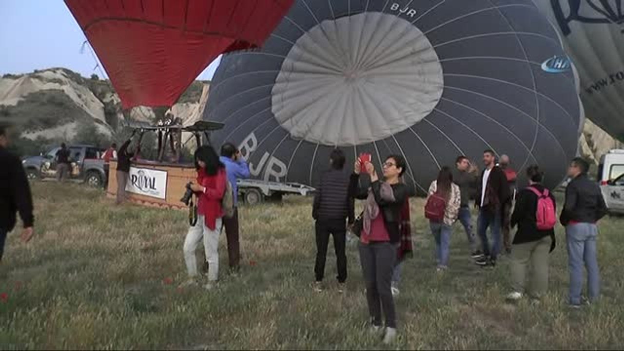 Kapadokya'da Bayram Coşkusu Gökyüzünde Başladı