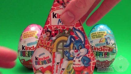 Kinder Surprise Egg Easter Party! Opening 2 Huge Surprise Easter Bunnies!