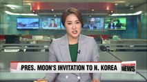South Korean President invites North Korean athletes to 2018 Winter Olympics in PyeongChang, South Korea