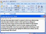 How do I match data from 2 worksheets and highlight the differences using MS-Excel VBA