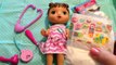 Baby Alive Better Now Bailey Doll Kitty Feeding with Zoes Mystery Doll Juice Packet