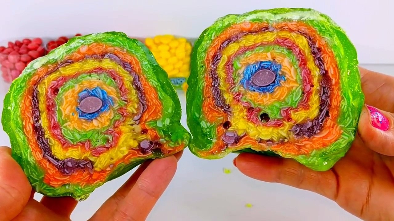 DIY  How to Make a GIANT SKITTLES GOBSTOPPER JAWBREAKER!!! Coated in Jolly Ranchers!