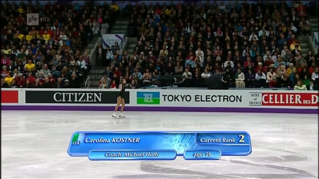 Carolina Kostner - 2013 World Figure Skating Championships - Free Skating - Real HD video