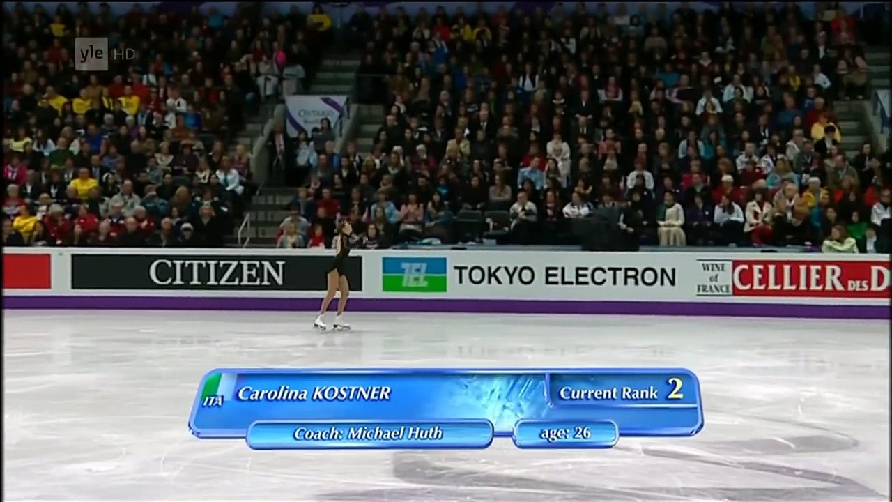 Carolina Kostner - 2013 World Figure Skating Championships - Free Skating - Real HD video