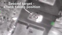 Watch Israeli Air Force blow up Syrian tanks