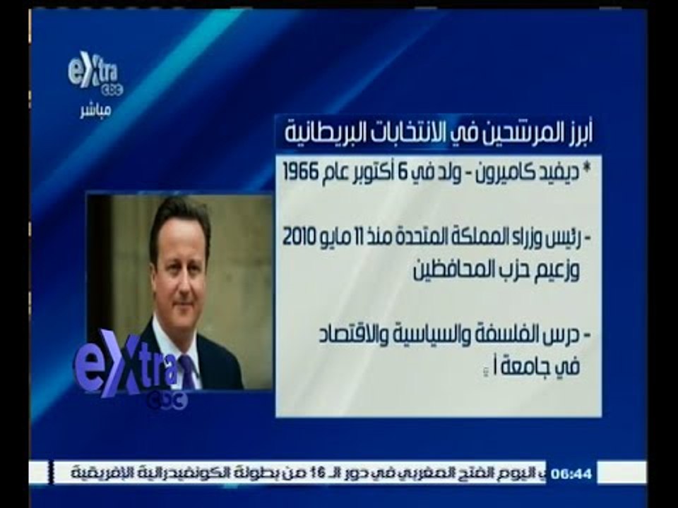 #غرفة_الأخبار | يوجوف: حزب العمال متفوق بنقطة على حزب المحافظين بزعامة ديفيد كاميرون