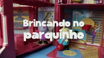 Hacer Caballero Jorge en cerdo a Peppa vomita juguete parque disneykids portugues brasil música