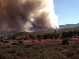 Viewer video of heavy smoke from Goodwin Fire near Prescott