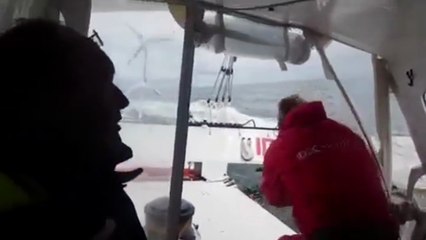 Ça va fort à bord d'IDEC Sport !