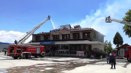 Çorum'da Otel Yangını