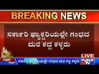 Sandalwood Trees Stolen From Govt's Mysore Sandal Soap Factory Premises