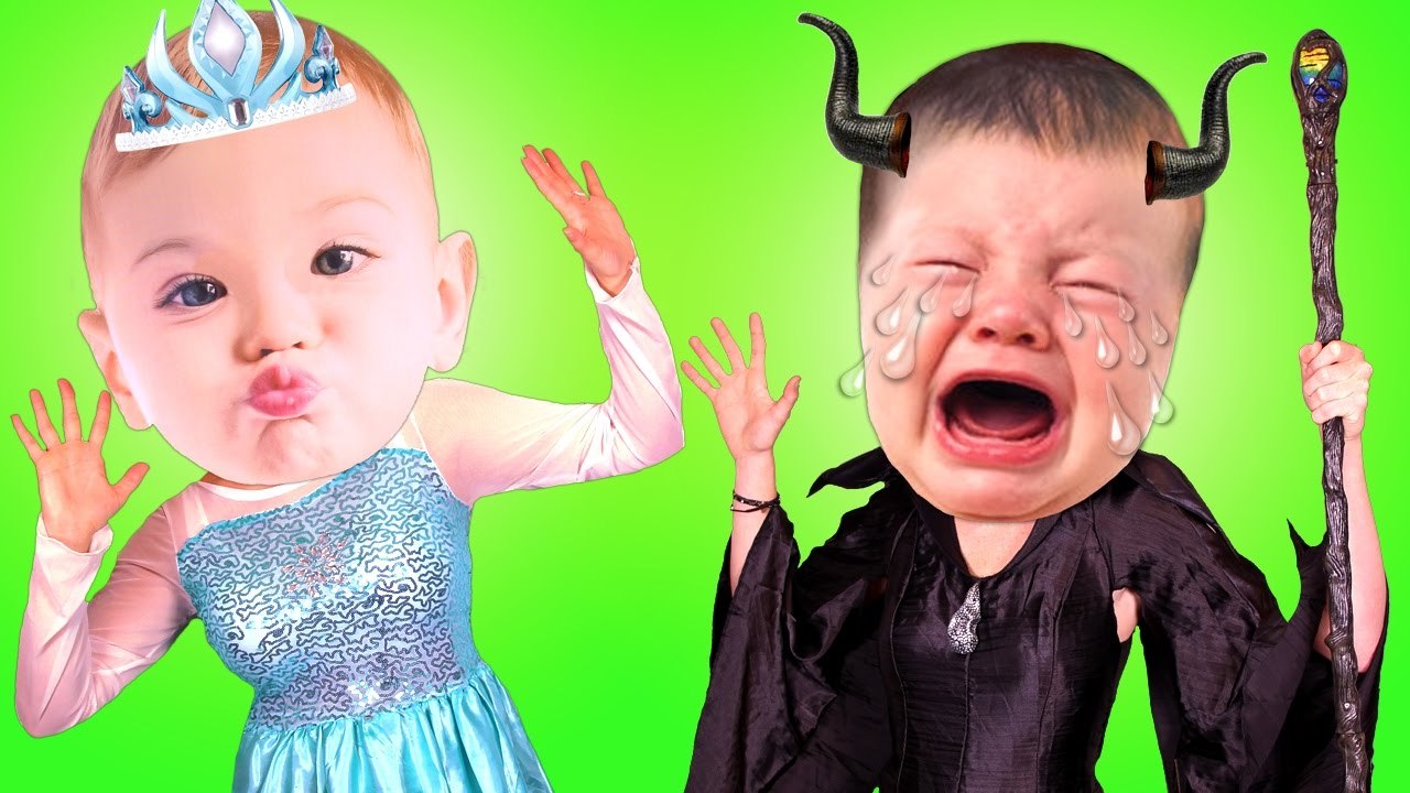 Baby Frozen Elsa vs CRYING BABY Maleficent w_ Spiderman Joker Spidergirl Doctor Toys Superheroes _)