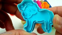 Et les couleurs Créatif léléphant pour amusement amusement girafe enfant Apprendre moules jouer avec zèbre Doh animal lion
