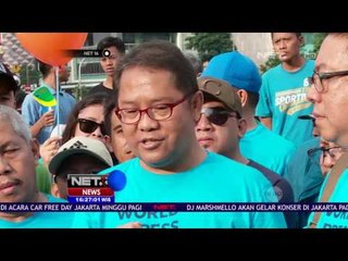 Jalan Sehat Menkominfo beserta Para Tokoh Pers Jelang World Press Freedom Day - NET16