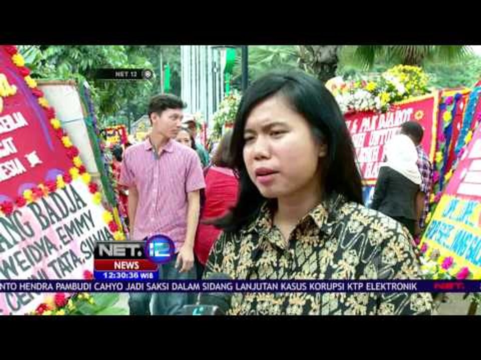 Karangan Bunga Terima Kasih Ahok Djarot Hingga Kini Terus Berdatangan - NET12