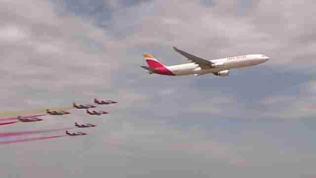 Iberia celebra su 90 aniversario con una exhibición aérea en Madrid