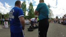 Sataman vahvin mies 2017 Laukaa. Alle 105 kg tukkipunnerrus