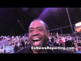 comedians russell peters and ruben paul at the fights EsNews Boxing