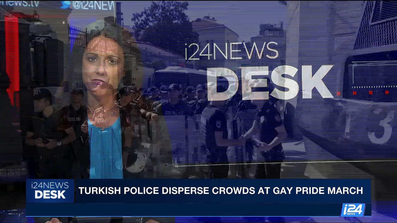 i24NEWS DESK | Turkish police disperse crowds at Gay Pride march | Sunday, June 25th 2017