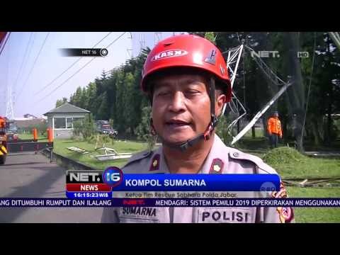 Petugas Evakuasi Tiang Sutet Listrik - NET16