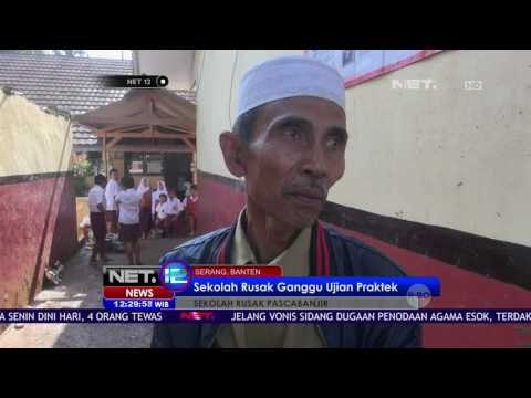 Belum Ada Perbaikan Setelah Diterjang Banjir, Sekolah di Serang Diliburkan - NET12