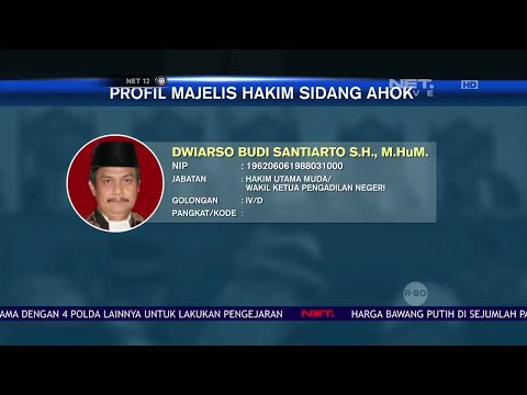 Profil Majelis Hakim Sidang Ahok - NET12