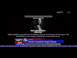 Website Pengadilan Negeri Dibajak - NET24