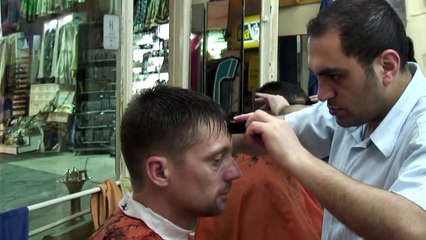 Et coiffeur Bazar grandiose tête se raser le le le le la Turc Massage istanbul