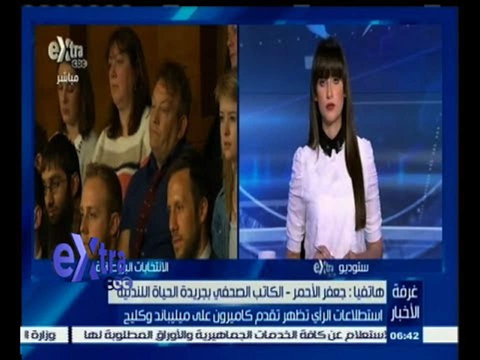 #غرفة_الأخبار | الأحمر : استطلاع فوز كاميرون بالانتخابات البريطانية جاء على خلفية مناظرة سابقة
