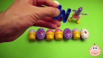 Best of Surprise Egg Learn-A-Word! Spelling Vegetables! (Teaching Letters Opening Eggs)