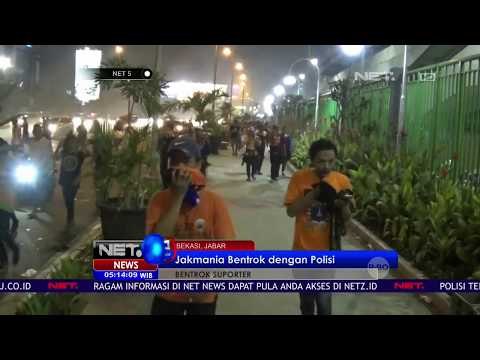Jakmania Bentrok dengan Polisi - NET5