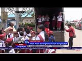 Anak-anak Pengungsi Gunung Sinabung Berangkat Sekolah dengan Truk - NET16