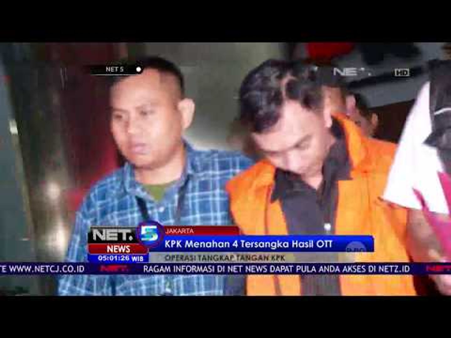 ⁣KPK Menahan Empat Tersangka OTT - NET5