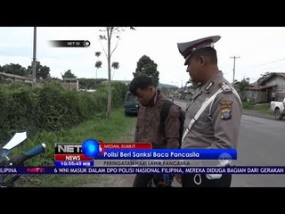 Polisi Beri Sanksi Baca Pancasila Kepada Pelanggar - NET10